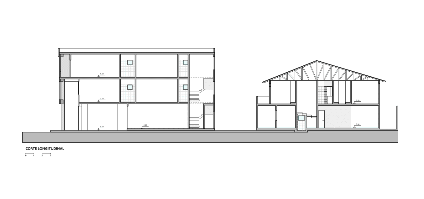 corte edificio mixto 1